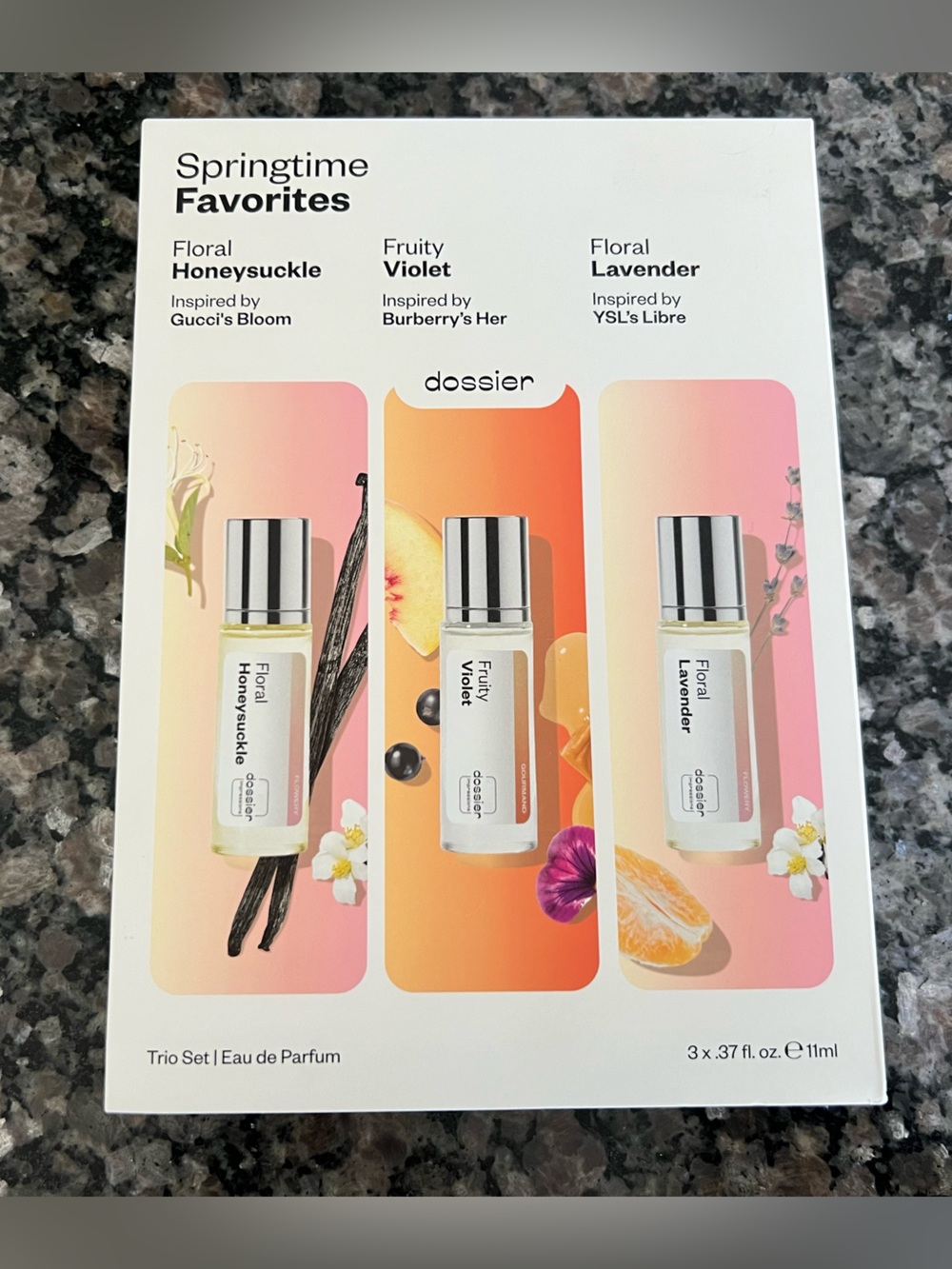 Springtime Favorites Eau de Parfum Trio - Pink/Orange/Peach Scents dossier